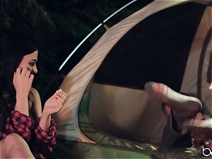 teenage superslut enjoys camping and outdoor ravaging