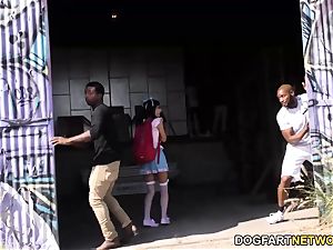 chinese Marica Hase Gives oral job 15 mischievous ebony folks