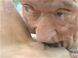 older youthful pornography teenage Gold Digger rectal lovemaking With grandpa
